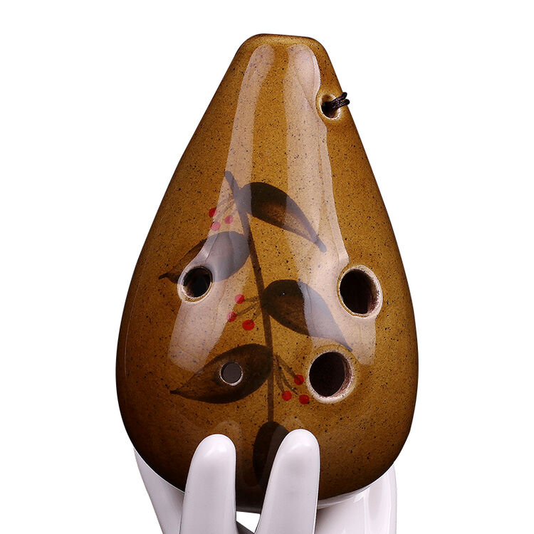 风雅陶笛(feng ya ocarina) 望月6孔中音c调 六孔ac陶笛 蜂蜜色