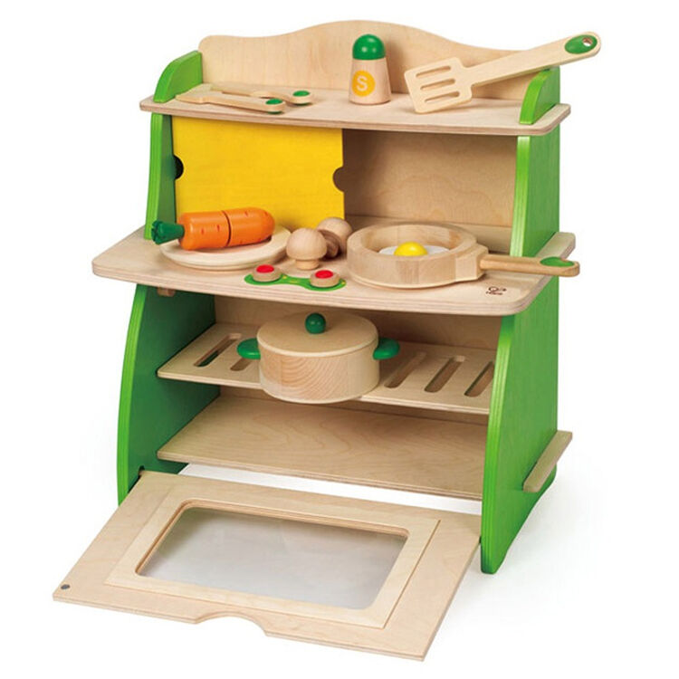 hape 启蒙益智 过家家玩具 我的小厨房 3岁以上 e8009 木制女孩玩具