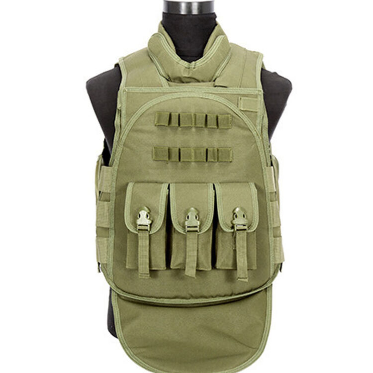 战术背心 野外防护装备马甲 军绿色 均码