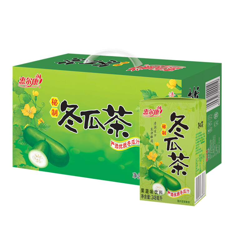 惠尔康 茶饮料秘制冬瓜茶凉茶饮品24盒 整箱饮料夏季夏天饮料 