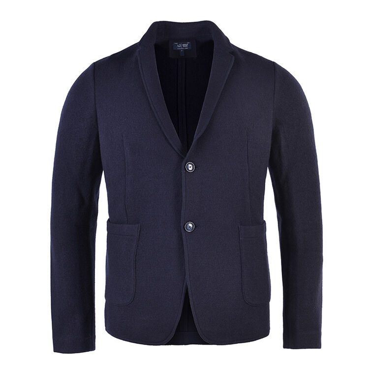 armani jeans阿玛尼男装 男士时尚休闲外套 94431 蓝色 m