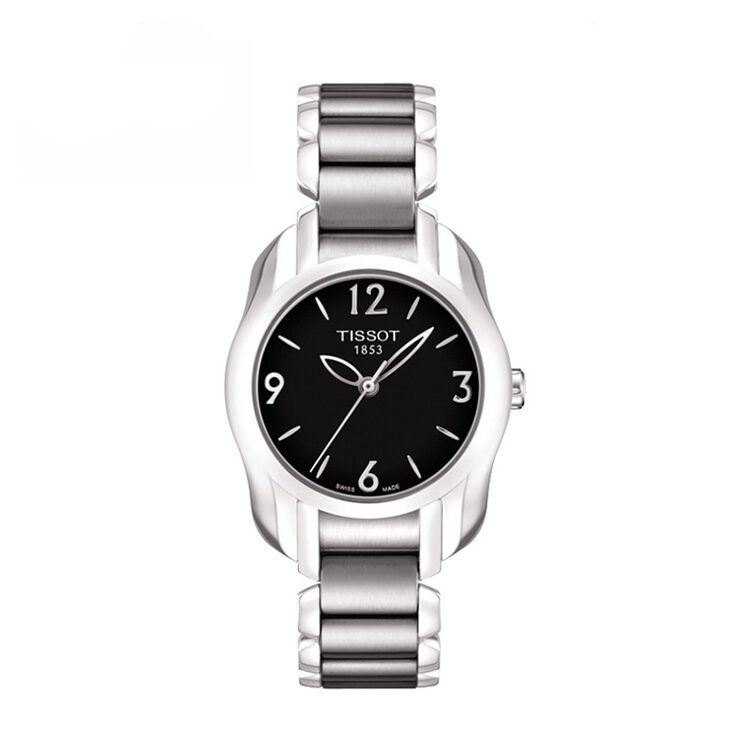 瑞士天梭(tissot) 海浪系列 时尚简约女士手表 圆表盘款 t023.210.11.