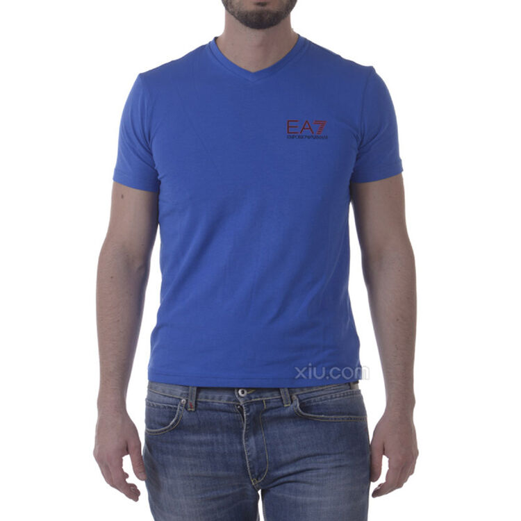 emporio armani 安普里奥·阿玛尼 男士ea7字符短袖t恤 蓝色 s