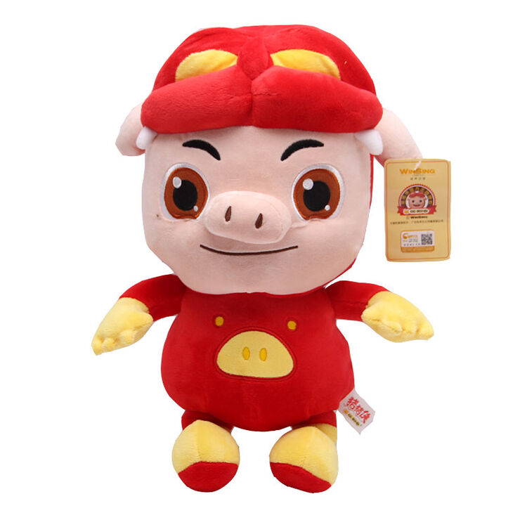 可爱动画猪猪侠毛绒玩具小菲菲呆呆波比超人强公仔布娃娃儿童礼物
