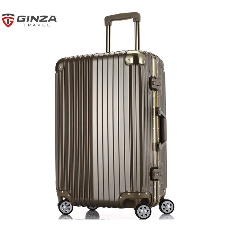 银座/ginza 铝框拉杆箱万向轮行李箱男女旅行箱20英寸登机箱行李箱硬