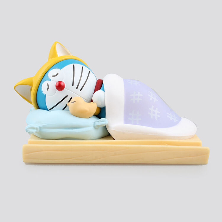 茗芮居 动漫哆啦a梦萌睡叮当猫手机座机器猫车载盒装摆件 通用色