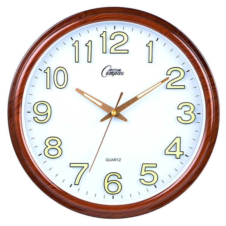 康巴丝(compas)挂钟14英寸创意静音客厅钟表现代简约时钟居家办公挂表