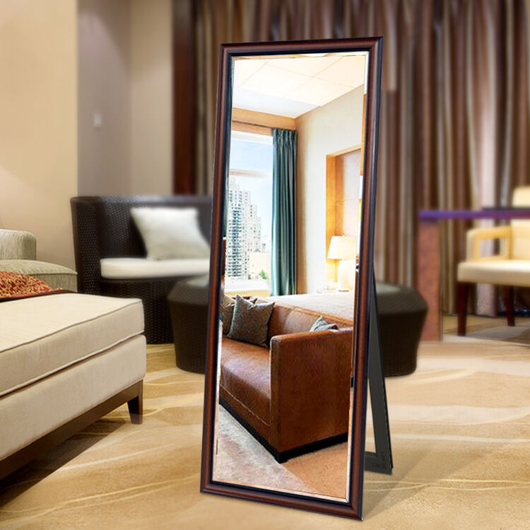 靓晶晶穿衣镜 欧式全身镜子试衣镜落地 服装店换衣镜壁挂更衣镜子 挂