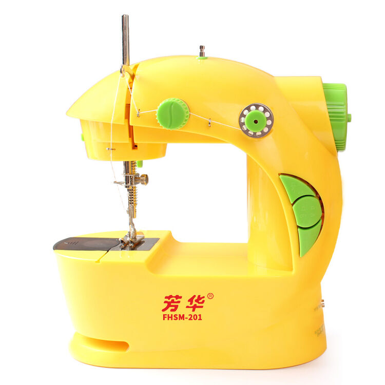 【四色可选 送原装扩展台】芳华缝纫机201家用电动迷你多功能小型吃厚