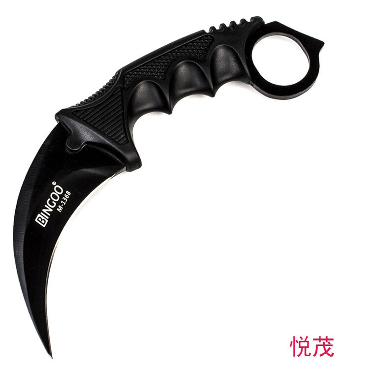 战狼吴京刀 战狼2吴京同款 战狼2刀 爪刀 高硬度 战狼 户外求生 黑色