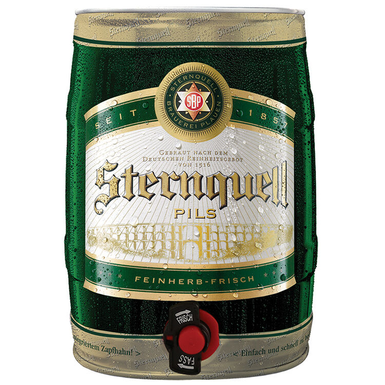 德国进口啤酒 (sternquell) 星晖·黄啤酒5l桶装