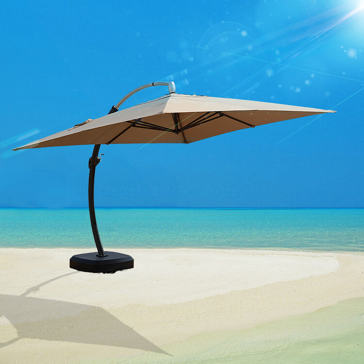 晏歌 户外遮阳伞哥伦布大弯伞4米大方形高档沙滩伞 圆形4.0米