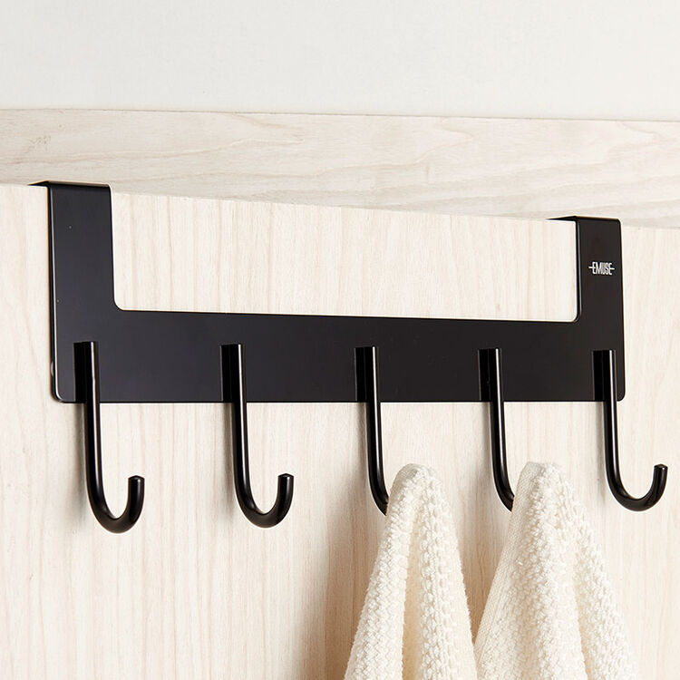 伊沐馨(emuse) 太空铝铬色门后挂衣钩 无痕挂钩 无痕粘钩 衣帽壁挂 a