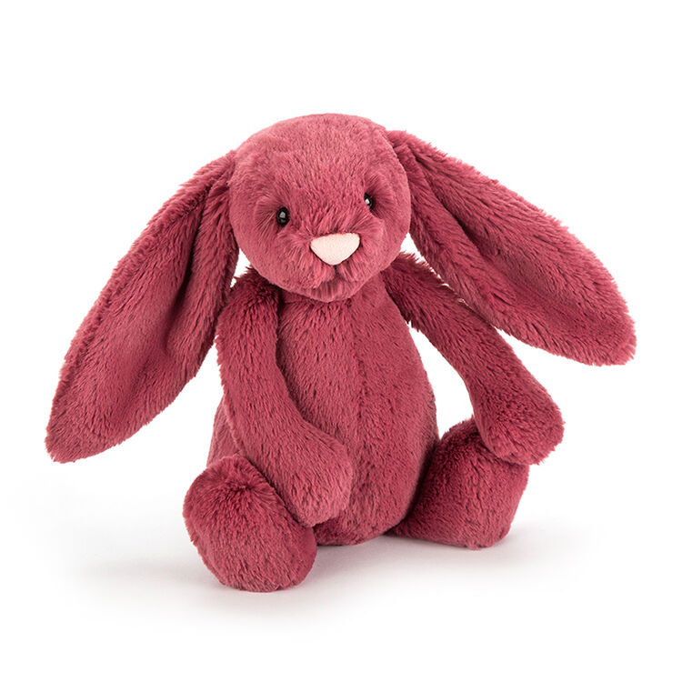 jellycat害羞berry邦尼兔毛绒玩具娃娃公仔抱枕 深红色 31cm