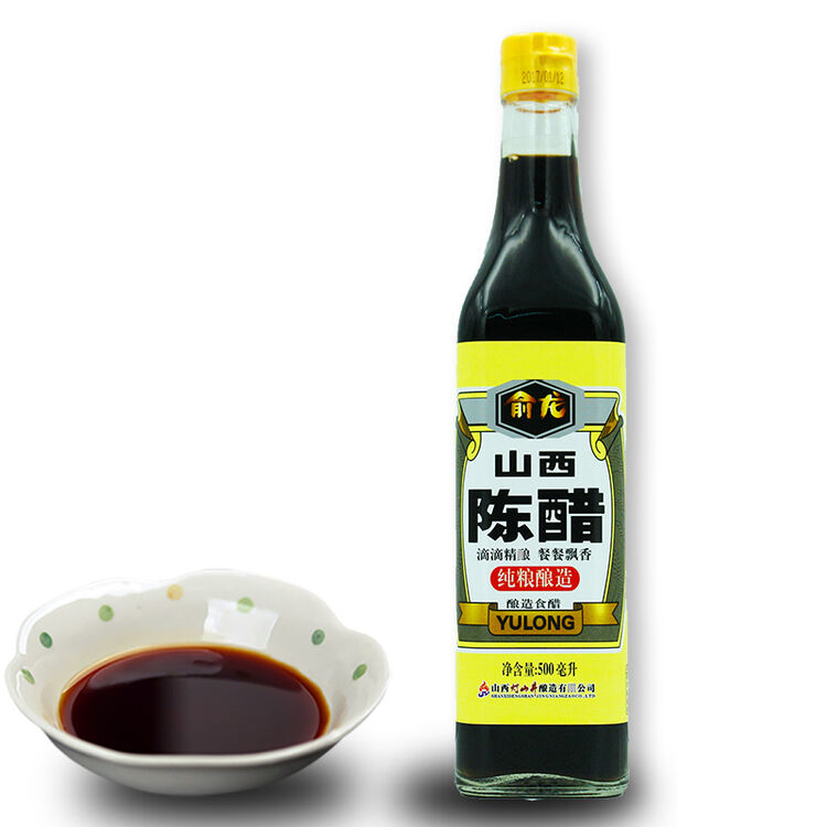 俞龙 陈醋 调味炒菜蘸料 陈醋(方瓶)500ml