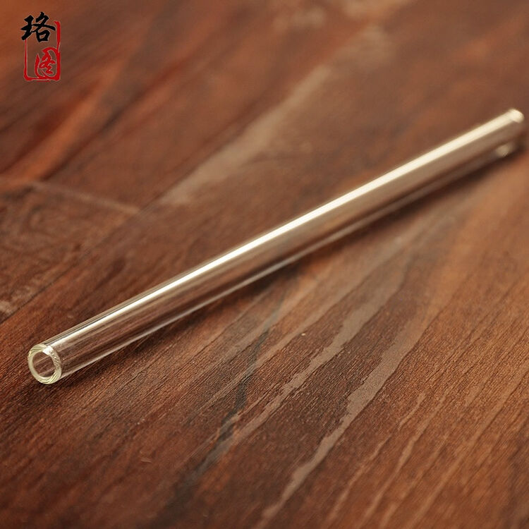 珞图创意玻璃吸管健康生活家居细玻璃管送吸管刷 时尚简约款透明