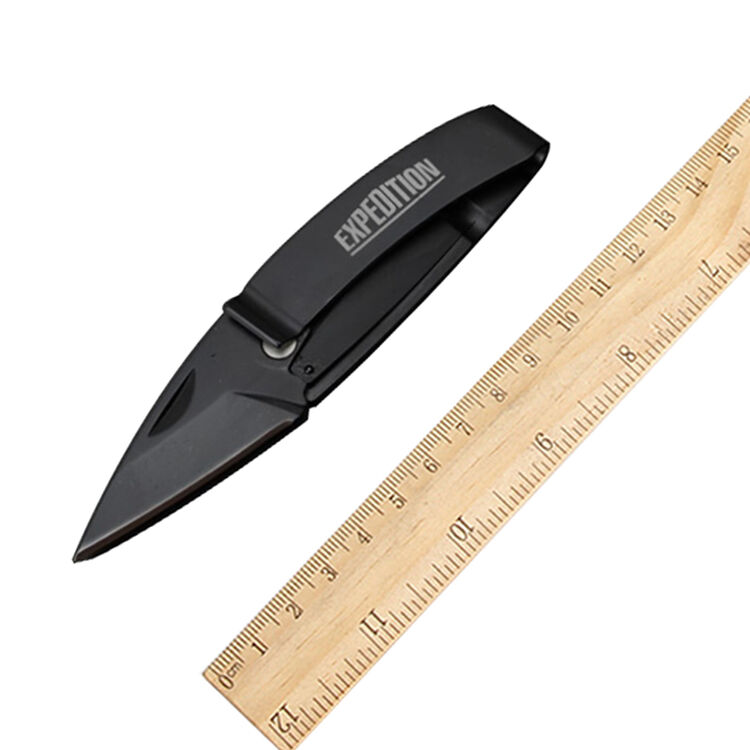 西户小钢刀折叠刀户外工具折刀装备开箱刀信封刀 黑钱夹刀