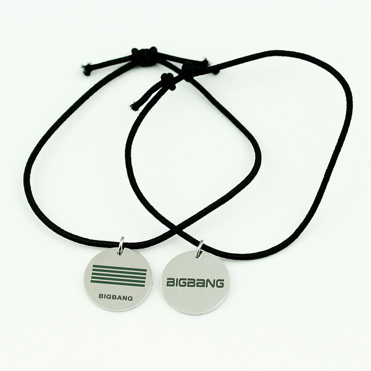 同款周边圆形配饰手绳手链手环潮男女学生情侣礼物124 bigbang条纹
