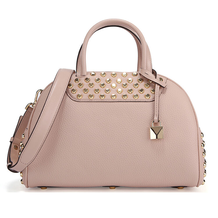 michael kors 迈克 科尔斯 mk女包 austin系列粉色牛皮金色铆钉女士