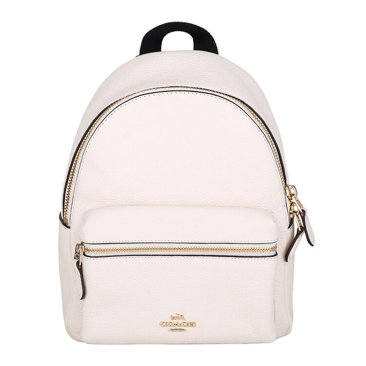 coach 蔻驰 奢侈品 女士白色皮质双肩背包 f38263 imchk