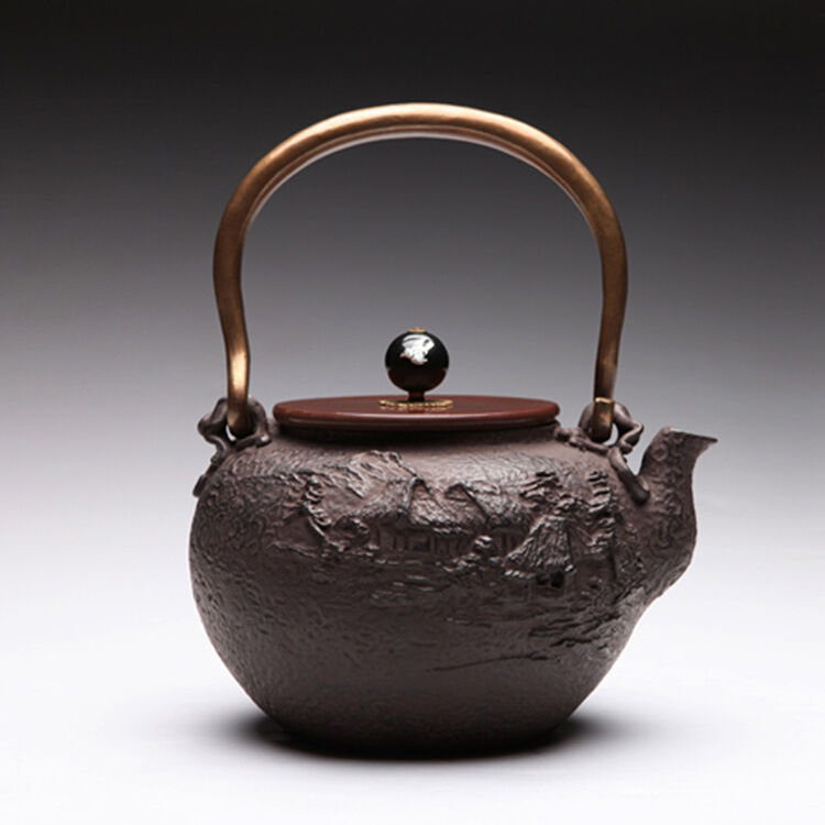 盛虎堂铁壶 进口关西 南部 铸铁壶 老铁壶 山家盛上 铁茶壶普洱茶壶