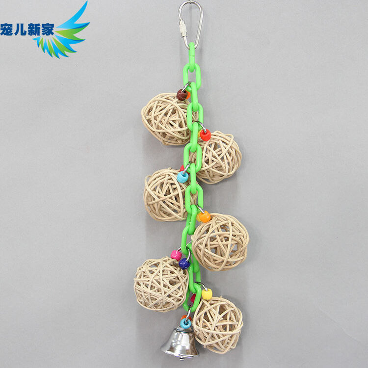 鸟玩具 鹦鹉玩具 天然玩具 鸟笼配件 鹦鹉用品 藤球t102