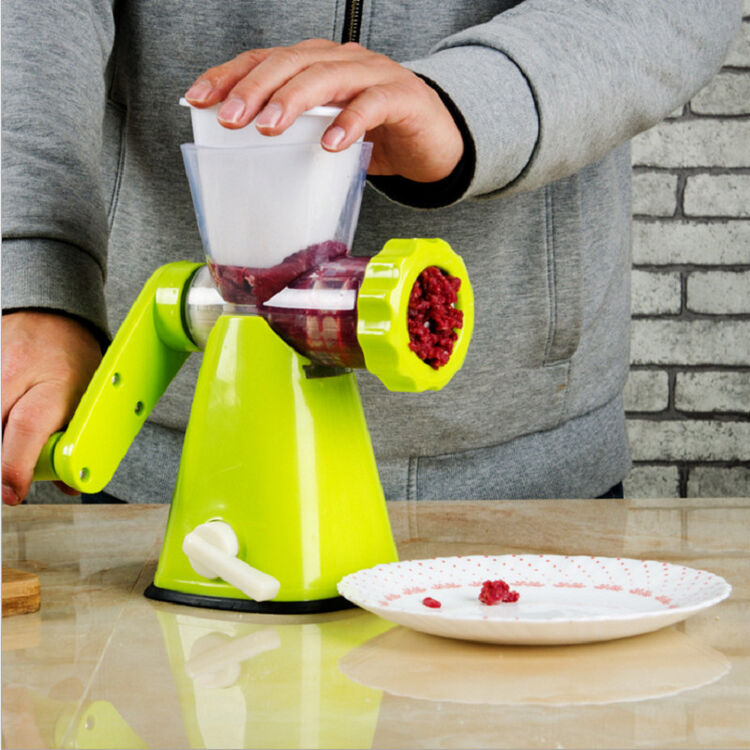 绞肉机手动绞菜机灌肠机厨房碎菜器搅碎机打粉机面条机 颜色随机