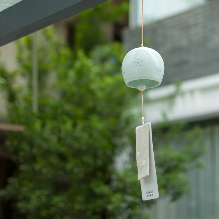 御目 风铃 手工陶瓷风铃门窗挂饰日式和风汽车挂件家居装饰品创意生日