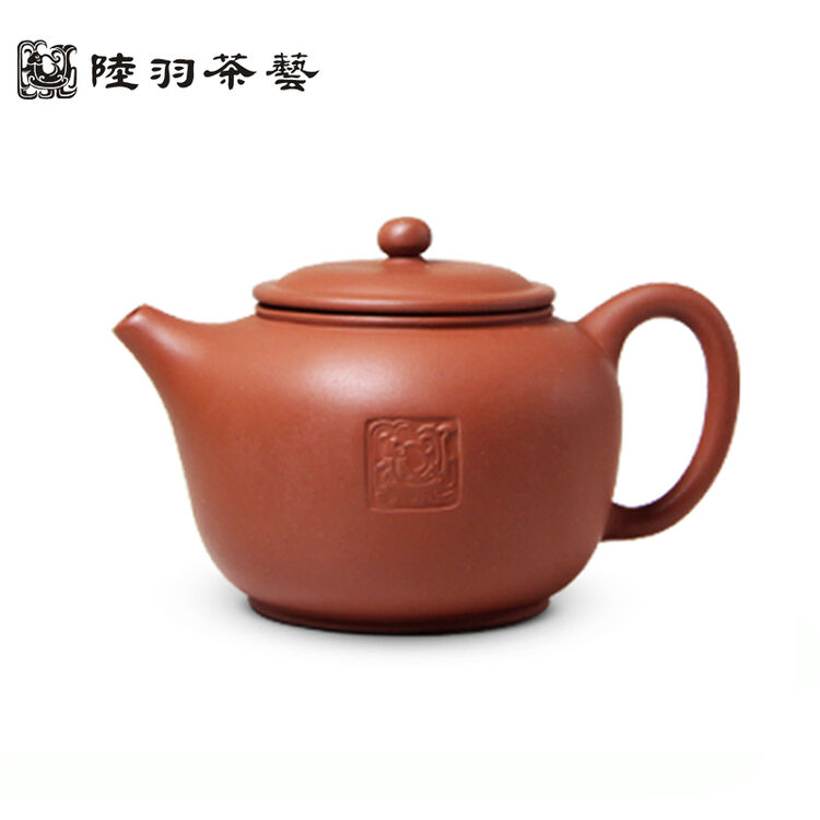 陆羽茶艺 紫砂壶 大中小呆壶 朱泥紫泥 台湾进口紫砂茶壶家用办公手工