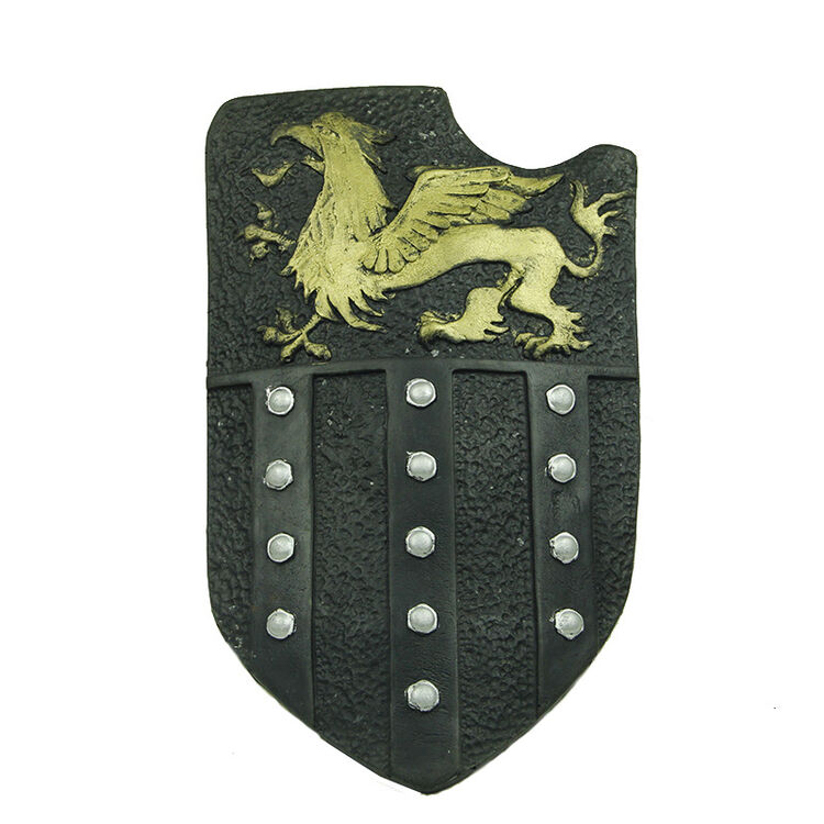 万圣节兵器装备 装饰道具维京战士发泡eva软体cosplay 金色狮鹫盾牌