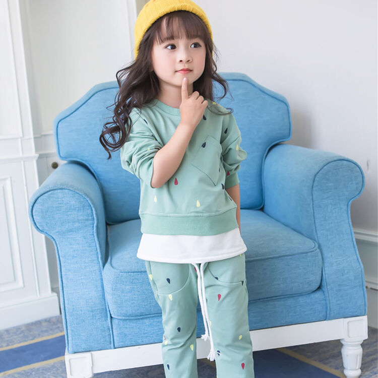 女宝宝套装女童秋装女孩两件套秋小女孩衣服婴儿童装小童韩版棉长袖