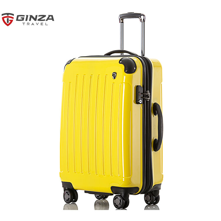 银座/ginza旅行箱拉杆箱女 行李箱万向轮abs pc密码登机箱拉链款 a
