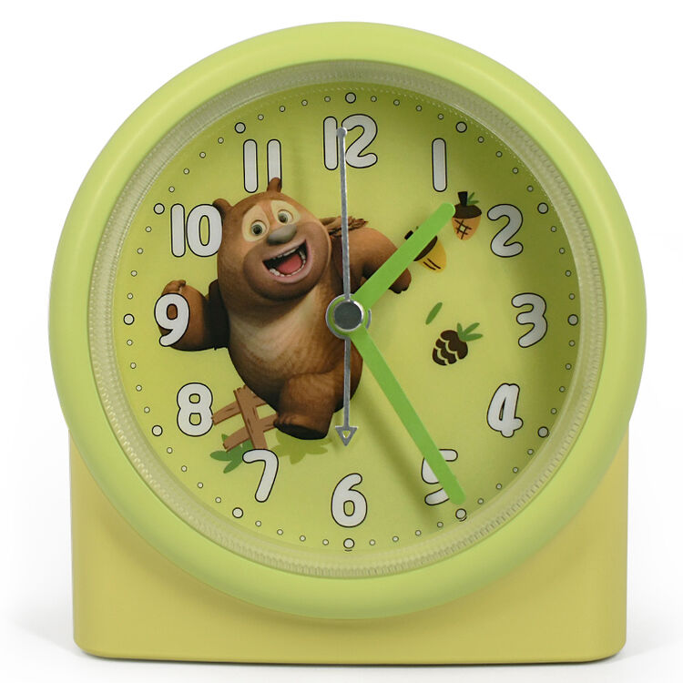 txl闹钟 熊出没儿童闹钟卡通宝宝可爱静音钟个性学生熊熊乐园熊二sl