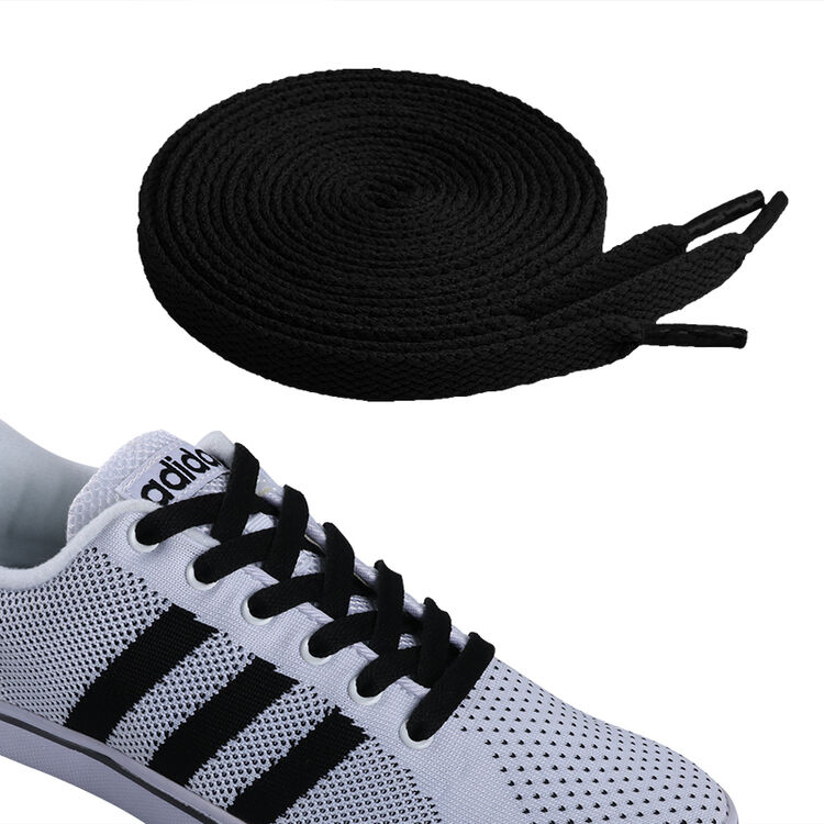 甲标 扁平鞋带板鞋运动鞋涤棉鞋带男女篮球鞋棉休闲鞋带灰红黑白色