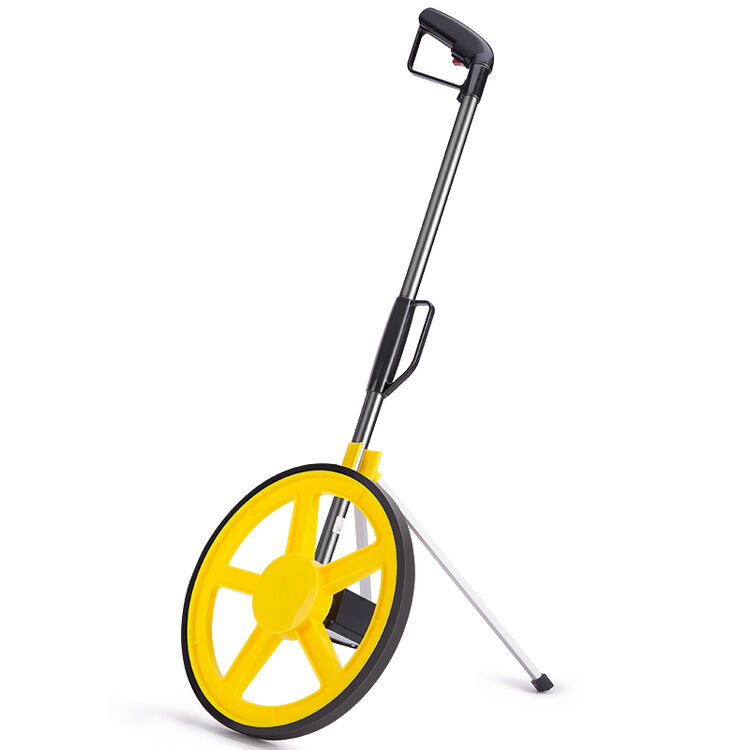 得力dl9712 手推式大轮机械轮式测距仪测量轮尺可折叠内附布包