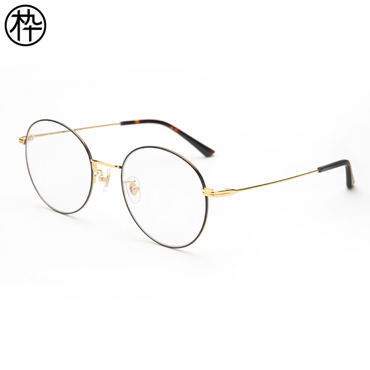 木九十新款眼镜 大框眼镜架女近视复古 大圆框文艺眼镜 fm1740098 c03
