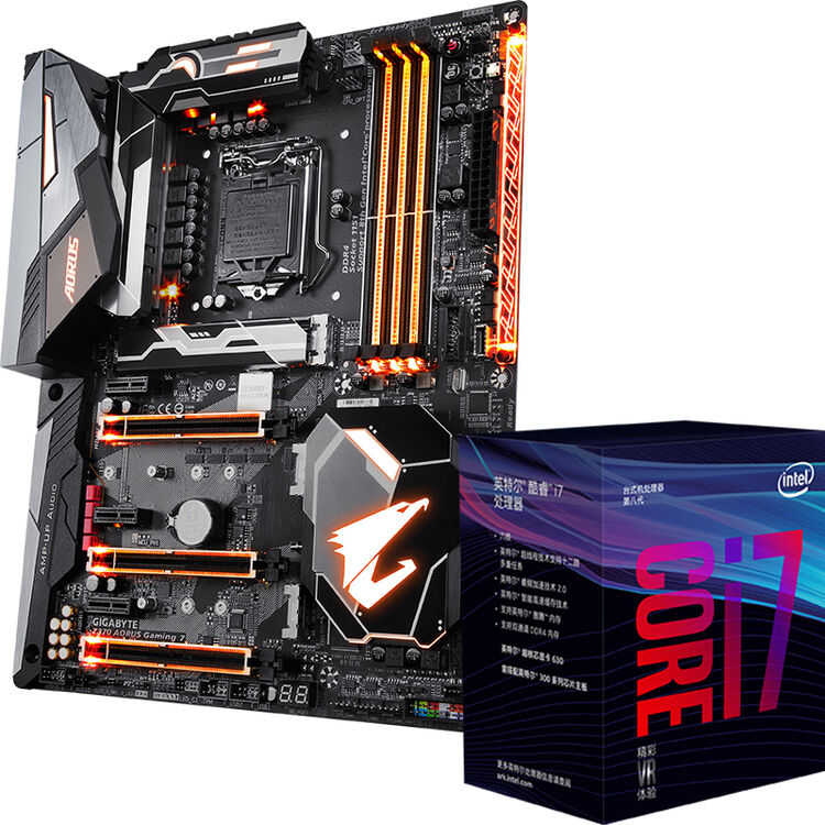 技嘉(gigabyte)z370 aorus gaming 7 主板 i7 8700酷睿六核 板u套装