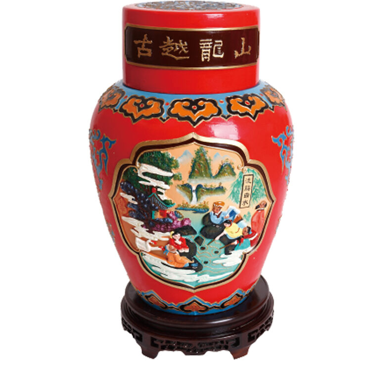 古越龙山绍兴黄酒工艺浮雕酒二十年陈10kg私人订制花雕酒