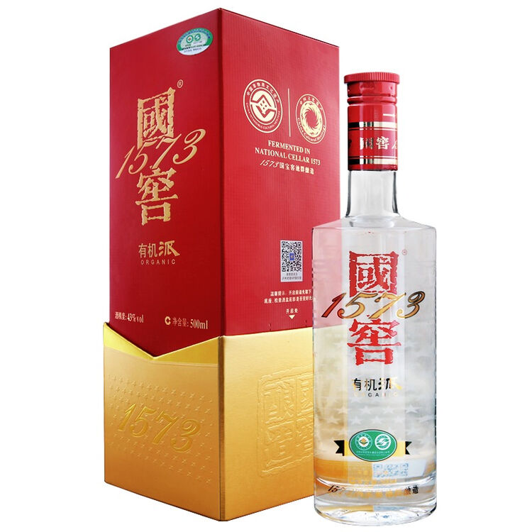 【京东超市】泸州老窖 国窖 1573(有机派)43度 浓香型白酒 500ml