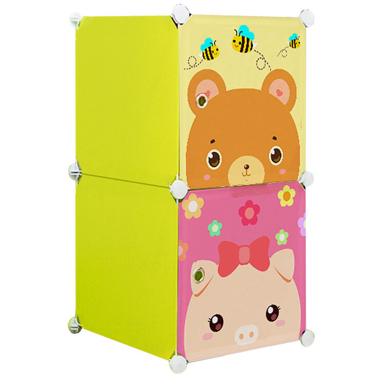 韩天阁卡通收纳柜夹缝柜 儿童衣柜窄柜 宝宝衣物储物柜 缝隙柜简易