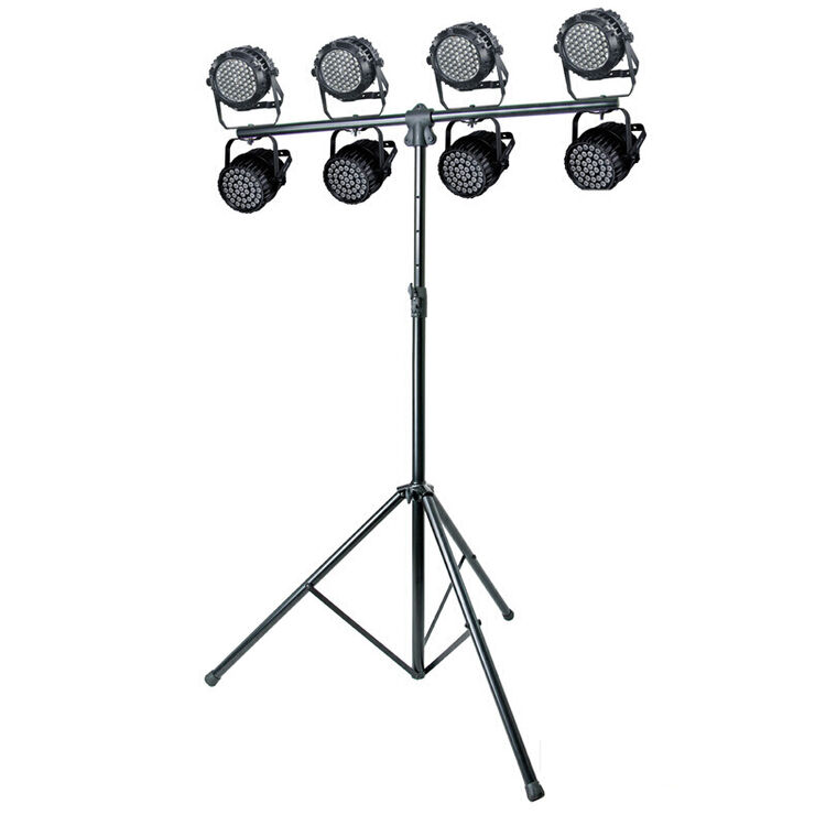 t型舞台灯光架升降帕灯架演出三脚架 单层字锁款ls003