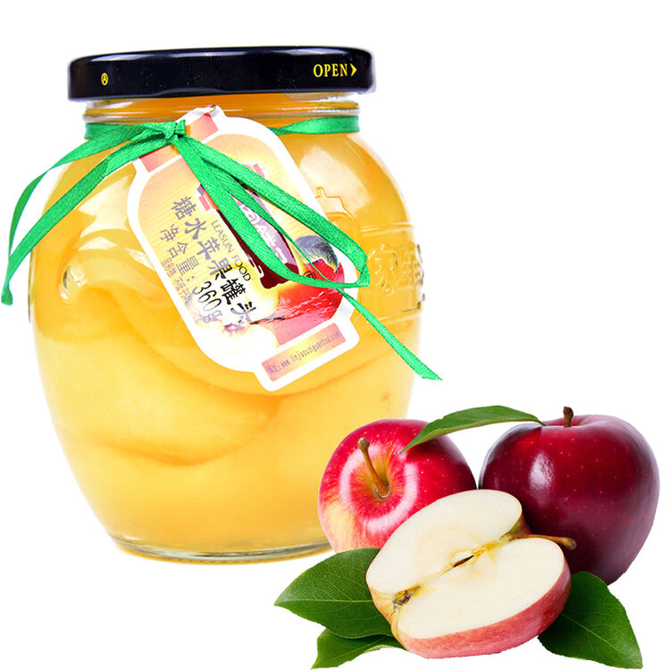 林家铺子 糖水苹果 水果罐头 休闲零食出口品质360g