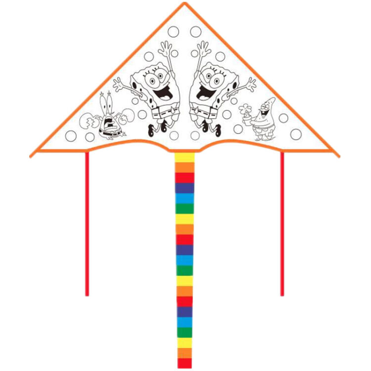 风筝儿童涂鸦空白填色涂色diy绘画风筝手绘材料包手工制作自制风筝