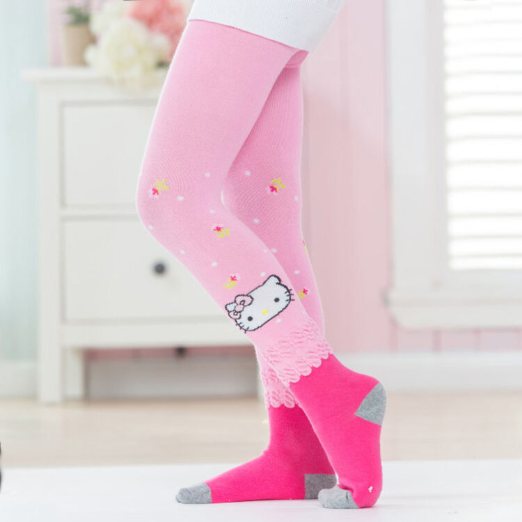 凯蒂猫(hello kitty)儿童连裤袜女童打底裤小孩宝宝连裤袜舞蹈袜 kt