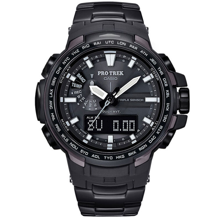 联保卡西欧(casio)手表prw-6000-6100yt六局电波太阳能多重感应防水