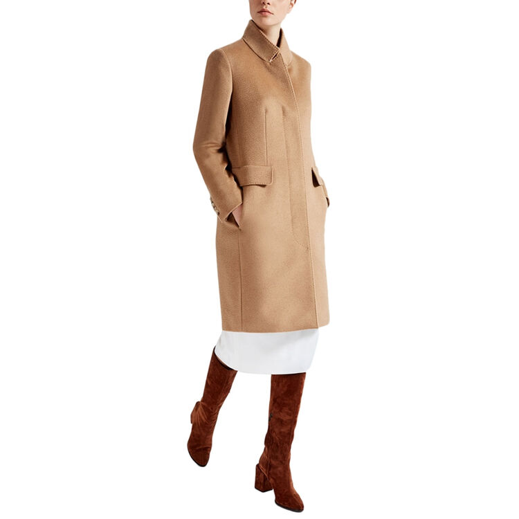 maxmara 麦丝玛拉 女士长款驼绒大衣 1086097306001 it码 驼色 40