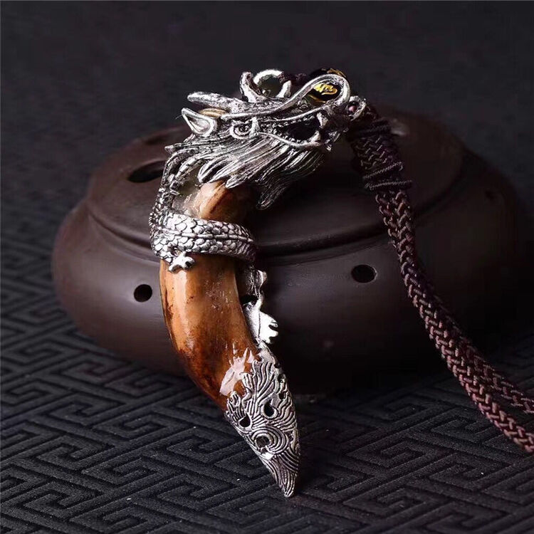 新款藏银 狼牙吊坠 项链礼品f 95毫米款式1