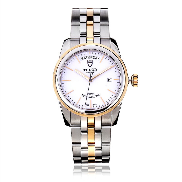 帝舵(tudor)手表 骏珏系列机械男表56003-68063白盘条丁双日历黄金