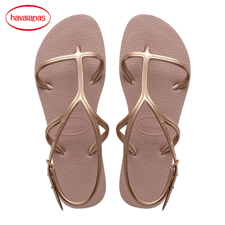havaianas巴西2018新品人字拖女款allure金色凉鞋拖鞋哈瓦那 39/40