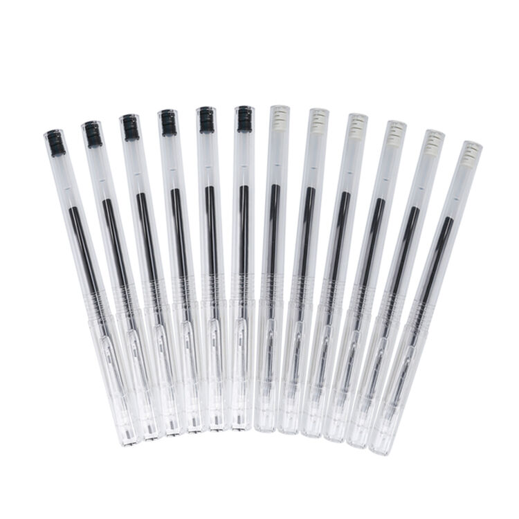 晨光(m&g)本味系列0.5mm黑色子弹头中性笔水笔签字笔 12支/盒agpb6301